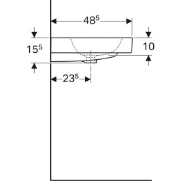 Geberit iCon 124075000 Раковина подвесная