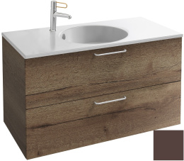 Тумба под раковину Jacob Delafon Odeon Rive Gauche 90 см, EB2523-RX-M59, цвет ледяной коричневый мат