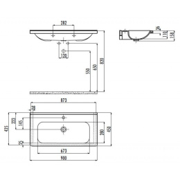 Раковина мебельная Creavit Ideal ID090-00CB00E-0000