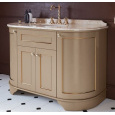 Тумба с раковиной Tiffany World York YOR4130-PO+S53 bi 129*58*86 см, цвет бежевый (pennellato), ручк
