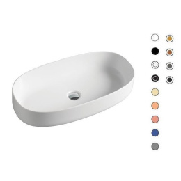 Раковина накладная 68 см ArtCeram Cognac (COL005 17 00) черный матовый