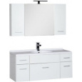 Мебель для ванной Aquanet Данте 110 белый (камерино 2 навесных шкафчика)