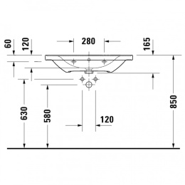 Раковина накладная Duravit D-Neo 23678000001, белый