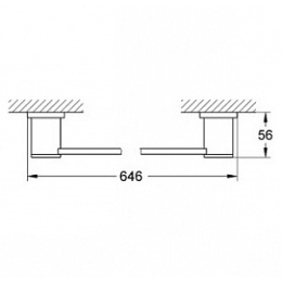 Grohe Allure 40341000 Держатель полотенца, широкий