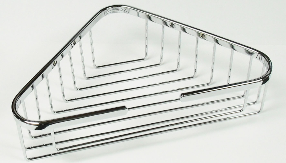 Фото Полка для ванной Nofer Niza 09053.B треугольная в сеточку