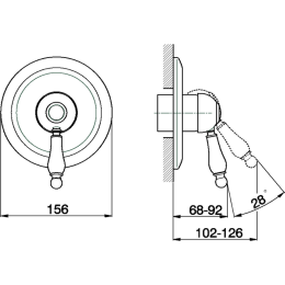 Фото Смеситель для душа Cisal Arcana Empress EM00300021, хром