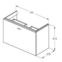 Подстолье под раковину C6741WG Ideal Standard Connect Space