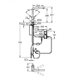 Grohe Touch 31360DC1 Смеситель для кухни, сенсорный, выдвижной излив