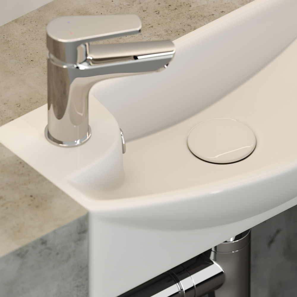 Подвесная раковина Ceramicanova Element CN6038R прямоугольная 45,5 см. правая