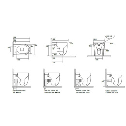 Чаша для приставного унитаза Kerasan Nolita 531831