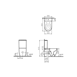 Унитаз-компакт Vitra Sento (9830B003-7203) белый