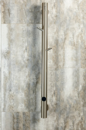 Фото Электрический полотенцесушитель Boheme Uno (724-NB) никель брашированный