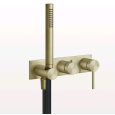 Смеситель для душа Gessi SHOWER316 54038#727, латунь брашированная/шлифованная PVD(Brushed Brass PVD