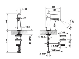 Фото Смеситель для биде Gessi Mimi (31107#031) хром
