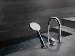 Фото Смеситель для ванны Axor Uno 38436000 на край ванны, хром