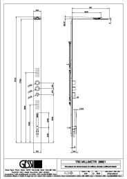 Фото Душевая система Gessi Tremillimetri Tondo (39821#238) сталь полированная