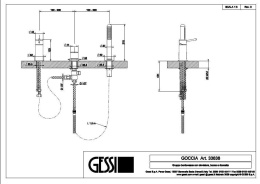 Смеситель для ванны Gessi Goccia (33638#031) хром