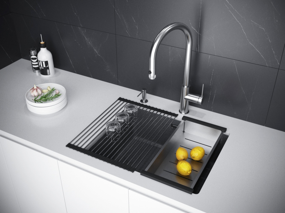 Мойка для кухни Paulmark Lumi (LU55-BL) чёрный