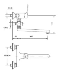 Фото Teka Inca 53122212 Смеситель для ванны