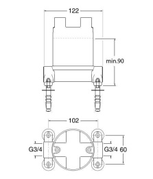 Фото Cristina PD29000 Внутренний механизм смесителя