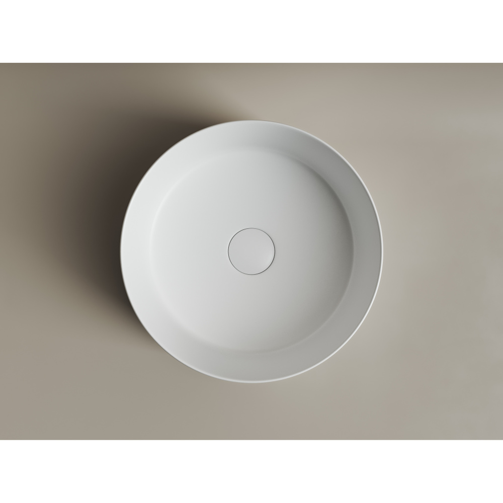 Накладная раковина Ceramicanova Element CN6032MW 36x36 белый матовый круглая