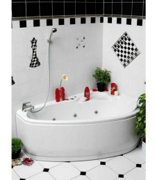 Акриловая ванна 160x105 Vagnerplast (VPBA163SEL3PX-04), асимметричная