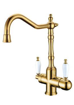 Фото Смеситель для кухни Boheme Tradizionale Oro (112) золото