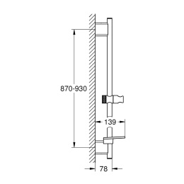 Душевая штанга Grohe Rainshower SmartActive 26603GN0 900 мм, холодный рассвет матовый