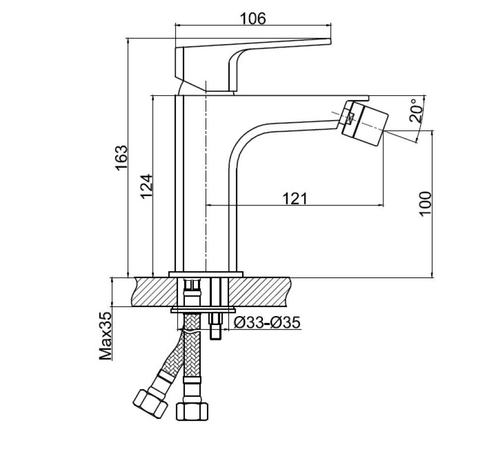 Фото Cersanit Wisla 63058 Смеситель для биде
