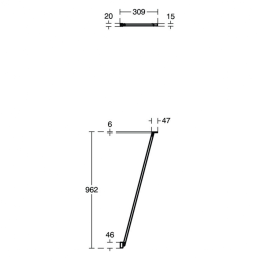 Угловая крепежная опора 1000 Ideal Standard CONNECT 2 K9381V3