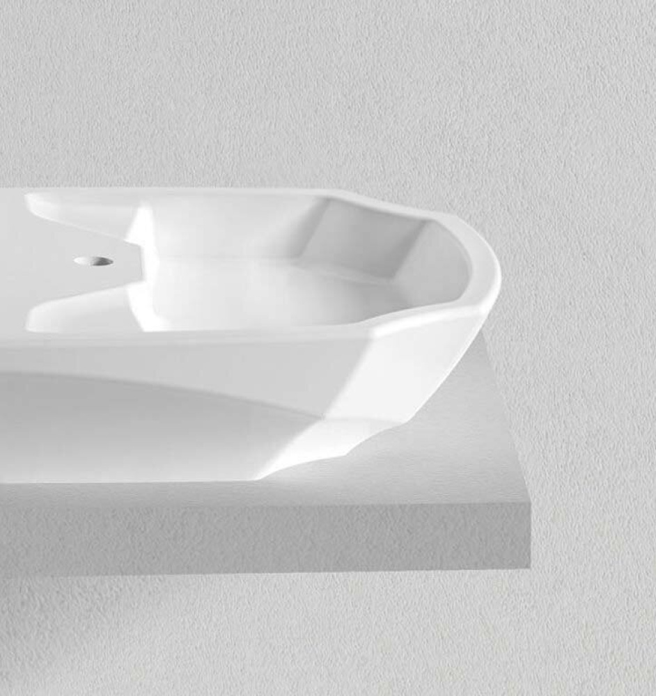 Раковина Bien Fracture FRLG06001VD1W3000 60 x 45 x 15 см округлая, на столешницу, белый