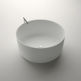 Agape In-Out AVAS1041ZL Ванна отдельностоящая d130x60 см, круглая, цвет: белый/светло-серый