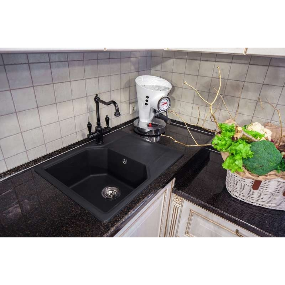 Кухонная мойка Omoikiri Yonaka 65-BL Artgranit (4993348) черный