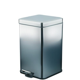 Фото Ведро из нерж. стали 6 л. с педалью прямоугольное матовое