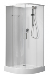 Фото Душевая кабина 80x80x202 Aquanet (00281961) Без гидромассажа, Акрил, Поддон низкий