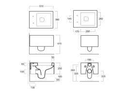 Унитаз Simas Frozen FZ18bi/F85 подвесной без сиденья