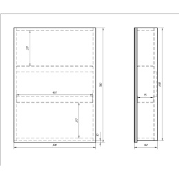 Фото Умывальник Dreja Soft (13080-KL) 80 см