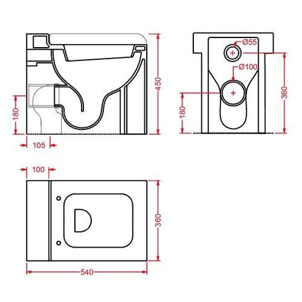 Приставной унитаз ArtCeram La Fontana (LFV005 01 00) белый