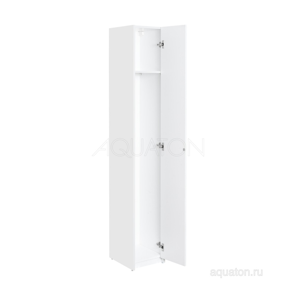 Шкаф - колонна Aquaton Лондри белая, узкая 1A260603LH010