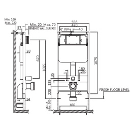 Инсталляции для унитаза Jaquar Cistern JCS-WHT-2400FS