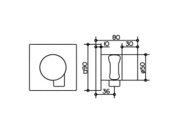 Вентили и переключатели Запорный вентиль Keuco Ixmo 59557010202, хром