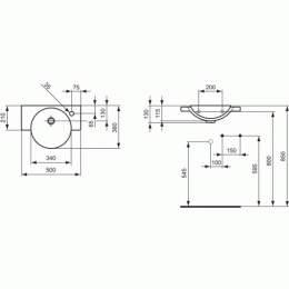 Ideal Standard Venice K084001 Раковина на 50 см