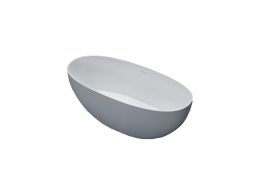 Фото Ванна отдельностоящая из искусственного камня 150x72 см Gruppo Treesse Vera V065BO белая матовая