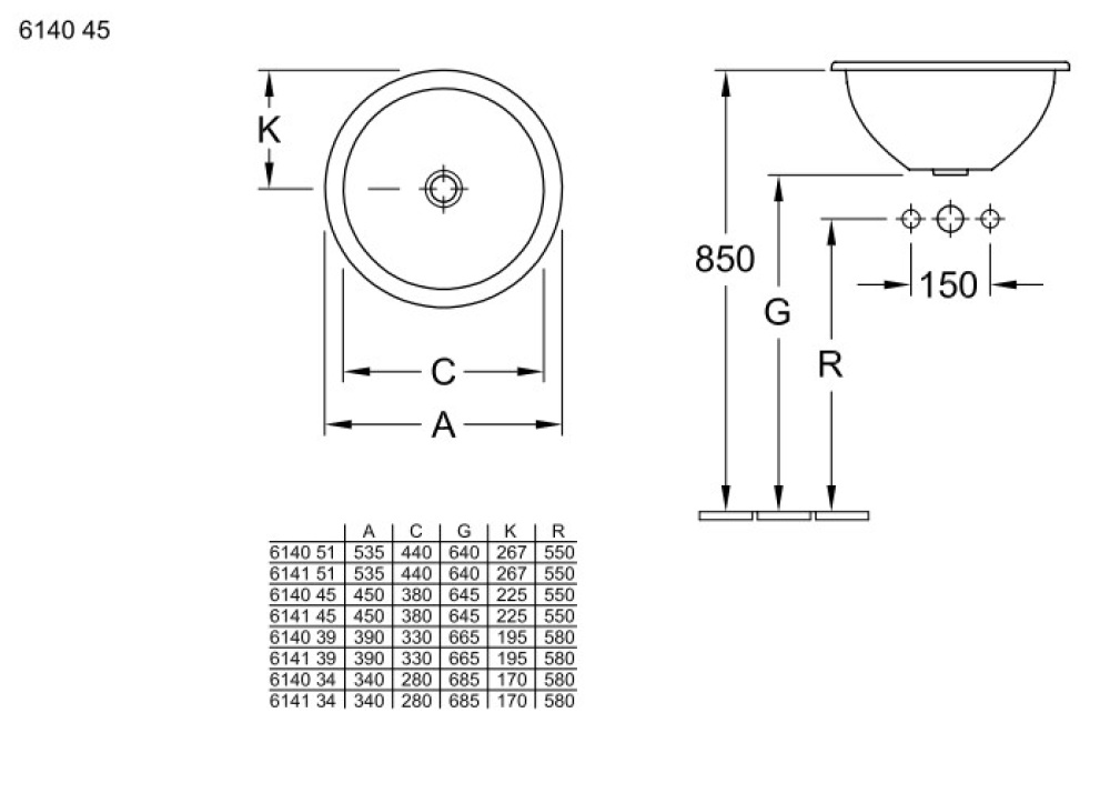 Фото Раковина встраиваемая 614045R2 VILLEROY&BOCH Loop Friends