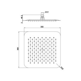 Фото Верхний душ Paini 50CR759UPQ30E хром