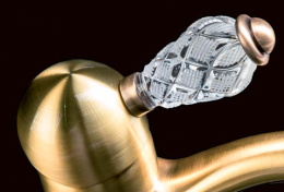 Фото Смеситель для биде Boheme Crystal (306-CRST) бронза