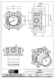 Фото Механизм смесителя для душа Gessi (46112#031) черный, матовый