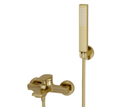 Смеситель WasserKRAFT Aisch 5501 для ванны и душа, PVD-покрытие "матовое золото"
