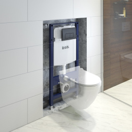 Фото Комплект 2 в 1: инсталляция и клавиша смыва Iddis Optima Home (OPH00MBi32K (клавиша OPH10B0i77))