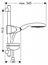 Душевой гарнитур Hansgrohe Raindance (27885000) хром